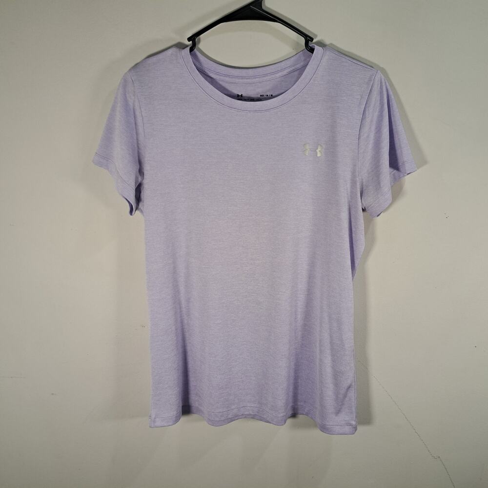 Under Armour Purple Women's Loose Heat Gear T-Shirt Medium